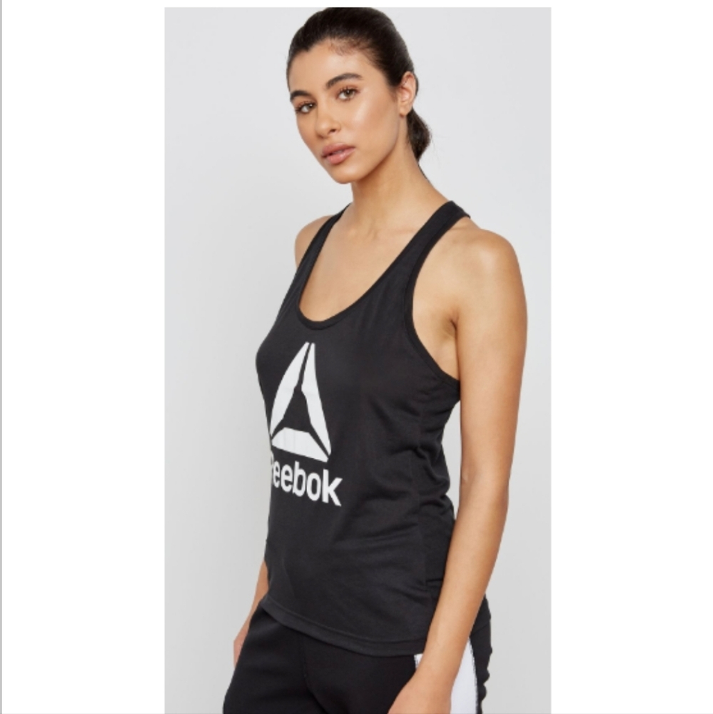 Reebok Legend Camo Graphic Racerback Tank Black Size SMALL